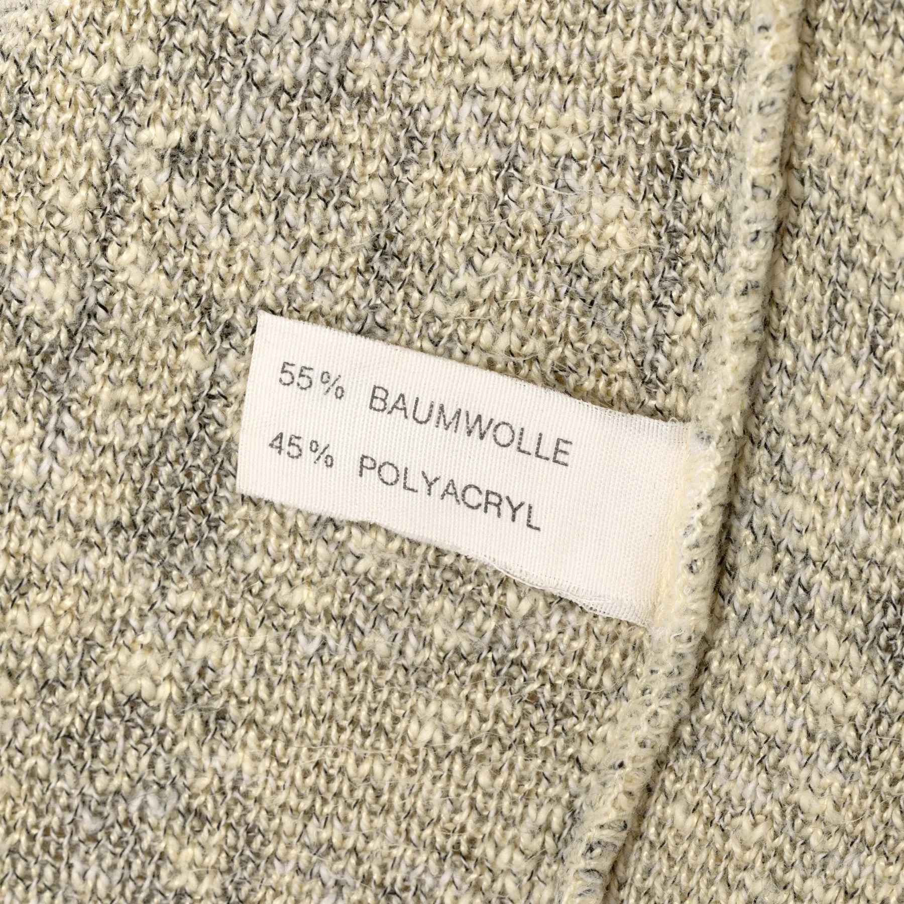 70s Vintage Jacquard Deep V Neck Jumper