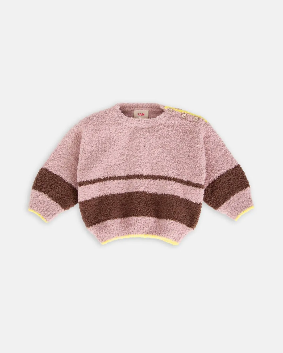7Am Enfant - Girl's Boxy Striped Sweater
