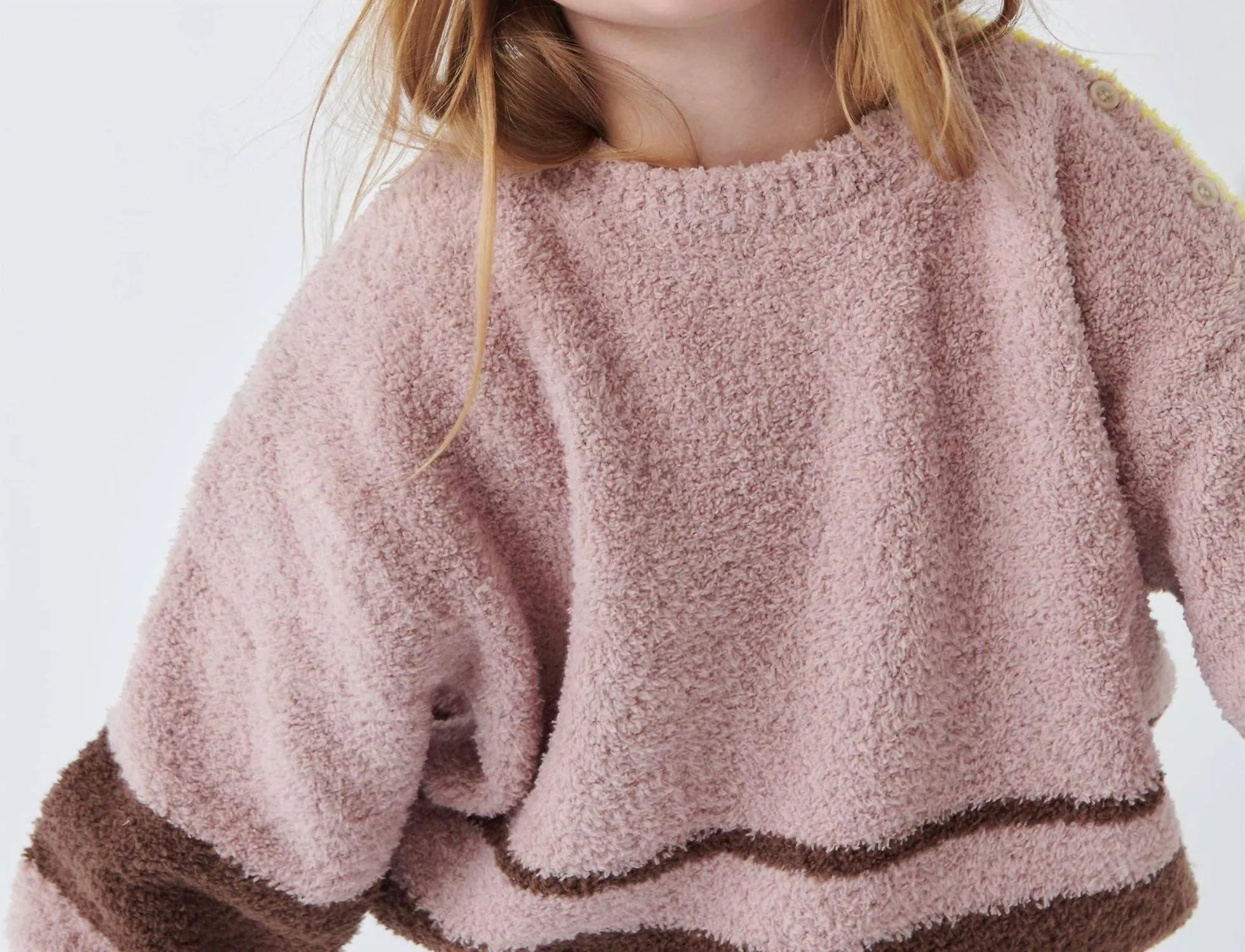 7Am Enfant - Girl's Boxy Striped Sweater