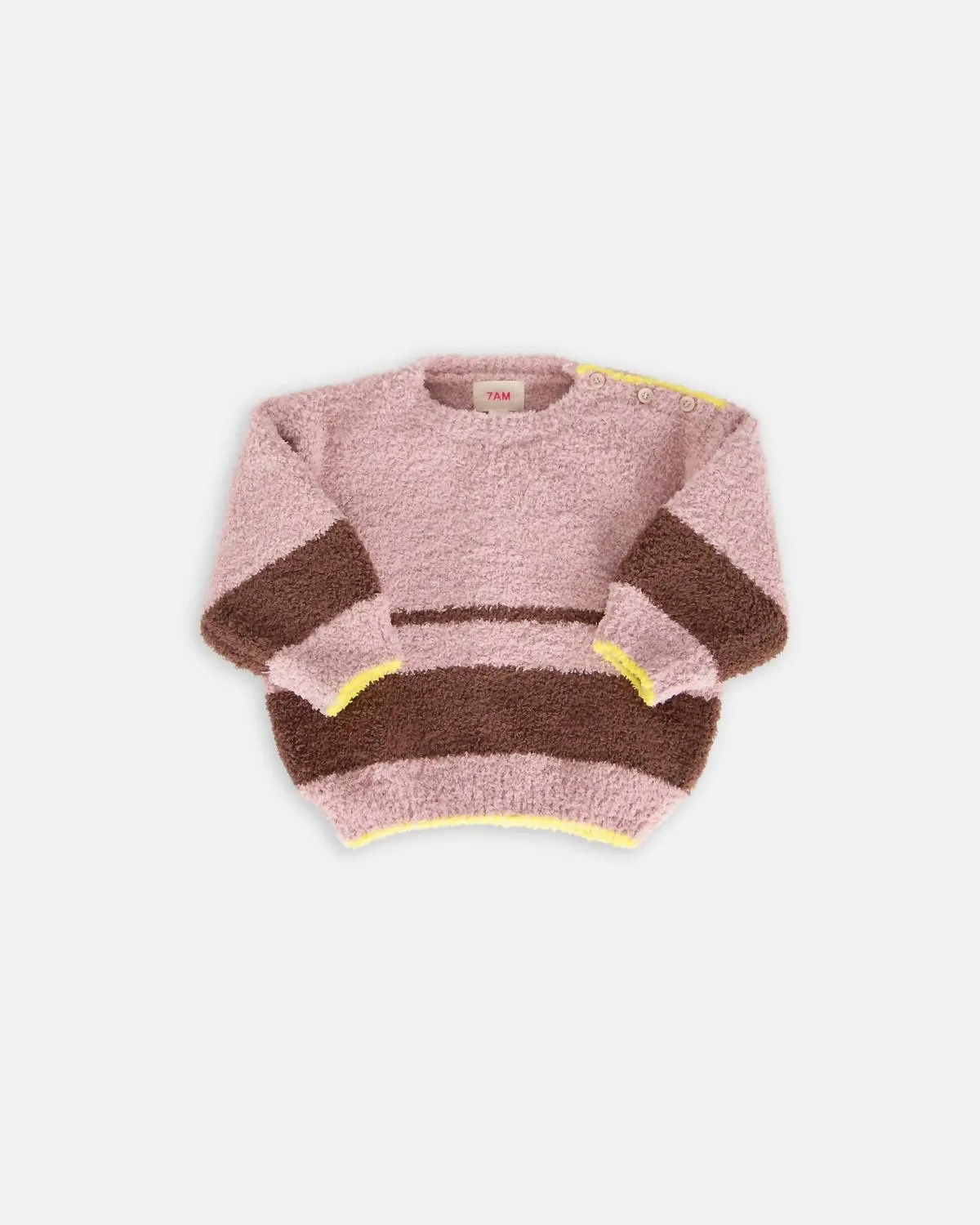 7Am Enfant - Girl's Boxy Striped Sweater
