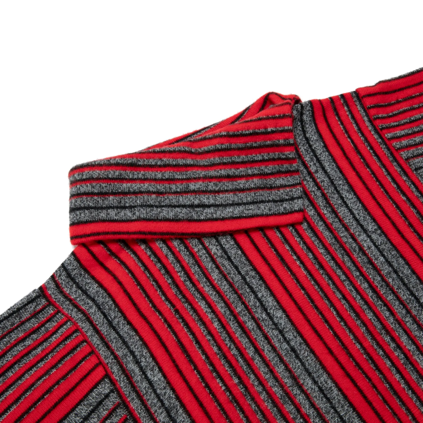 80s Bauhaus Jacquard Stripe Dolman Sweater