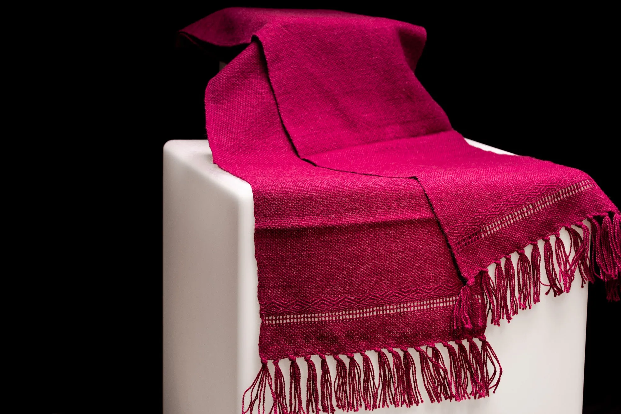 Alpaca Scarf  - Burgundy Tafetán