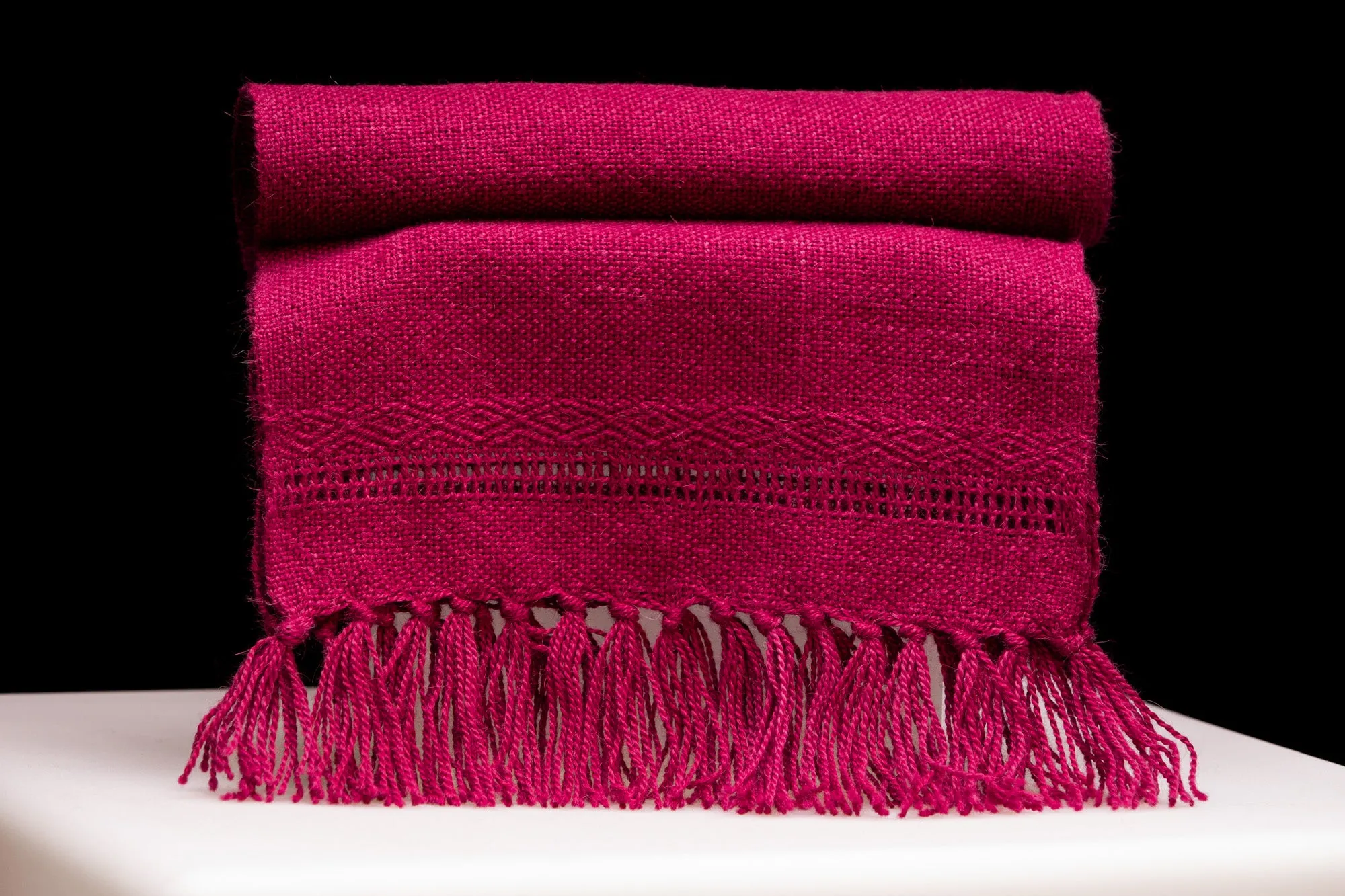 Alpaca Scarf  - Burgundy Tafetán