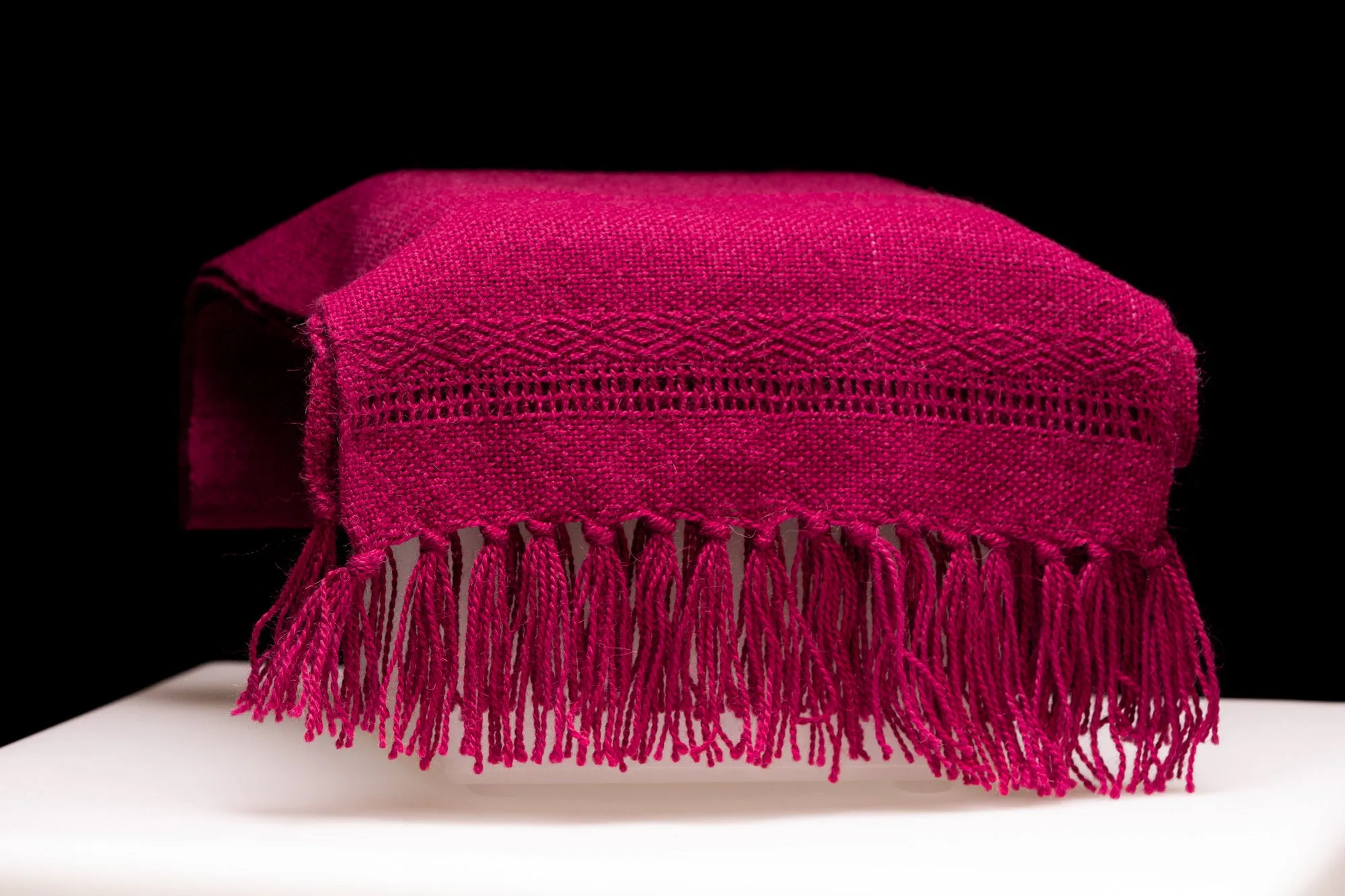 Alpaca Scarf  - Burgundy Tafetán