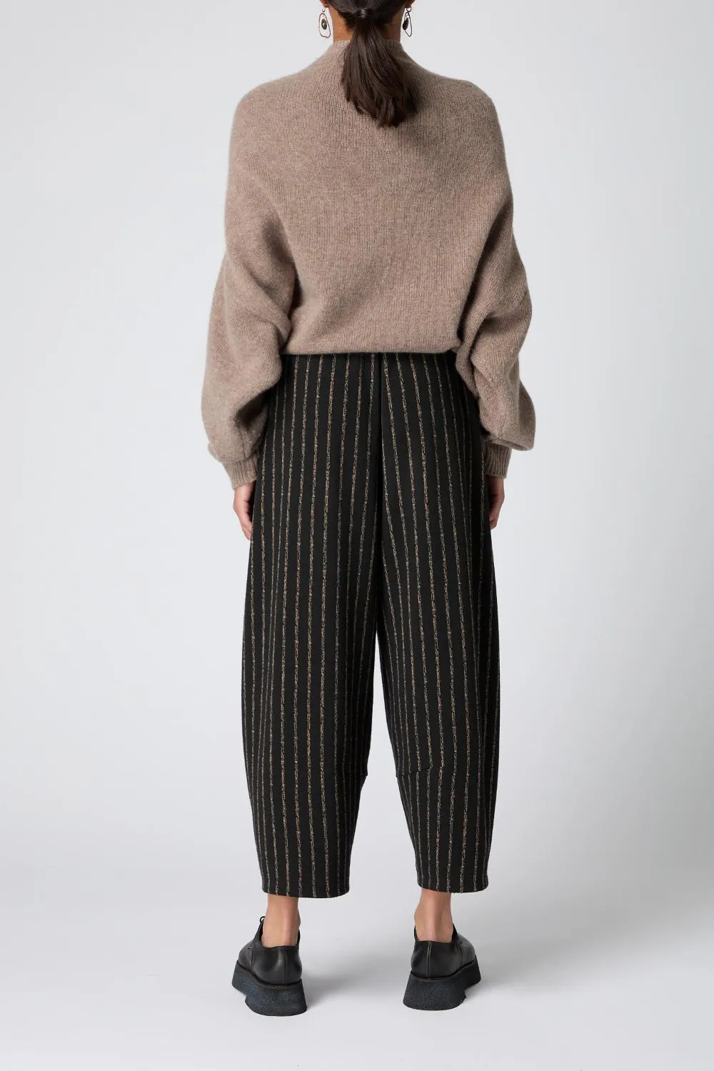 Broken Stripe Jersey Bubble Trousers