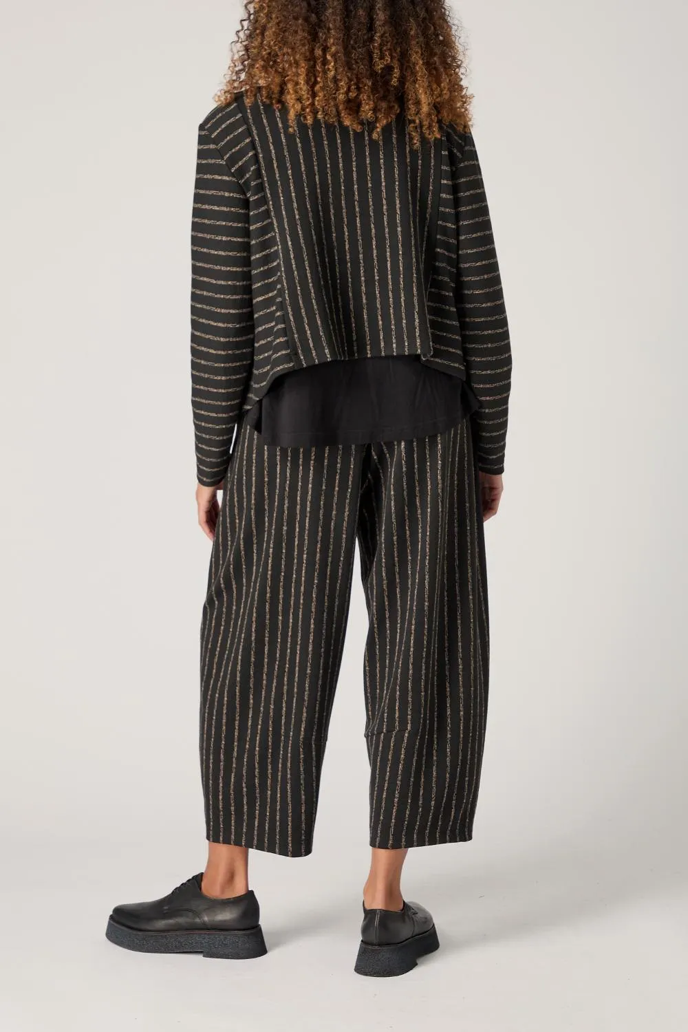 Broken Stripe Jersey Bubble Trousers