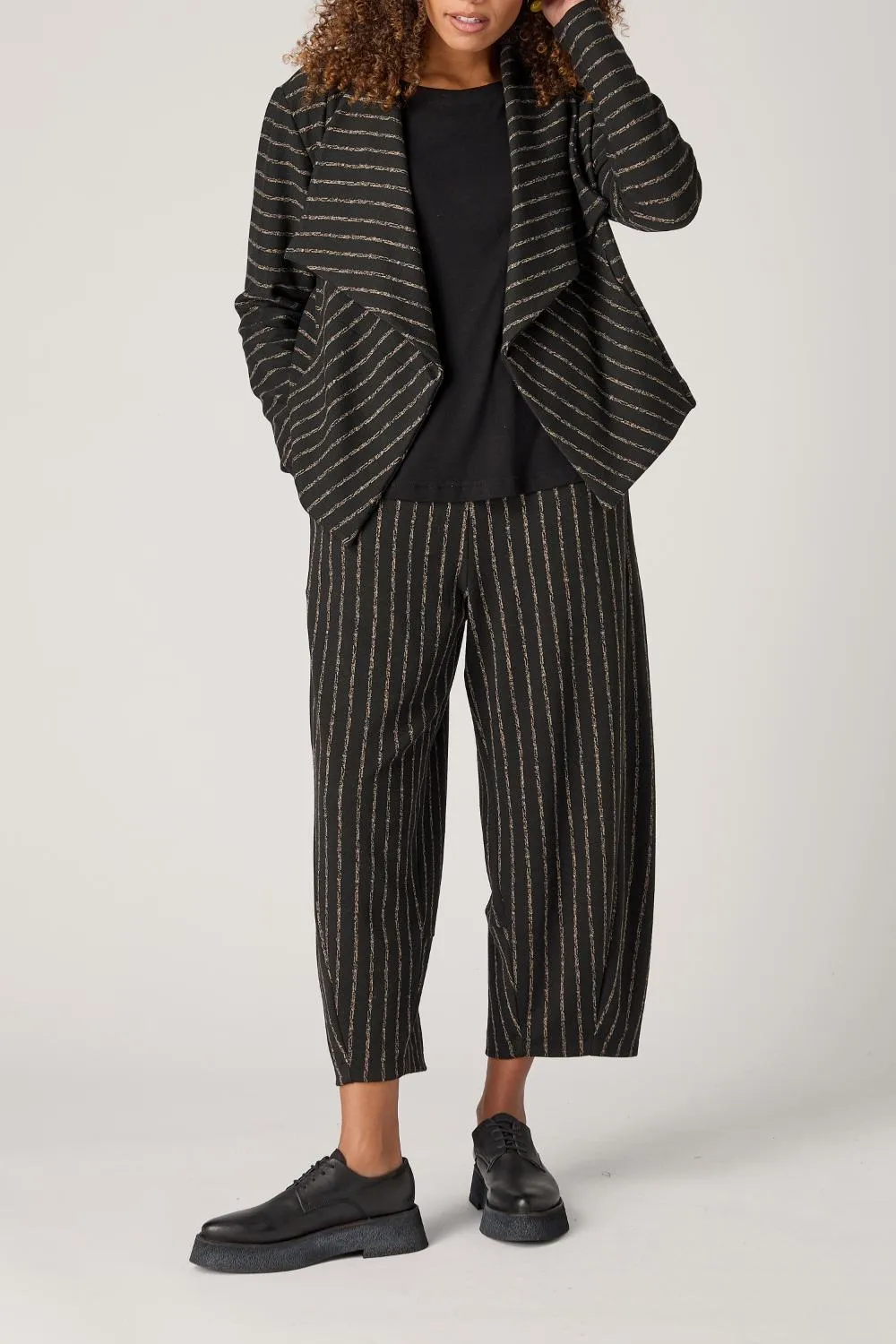 Broken Stripe Jersey Bubble Trousers