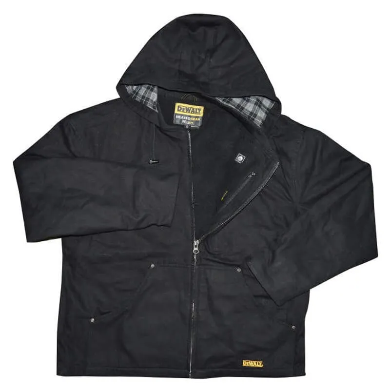 DEWALT Heated Heavy Duty Work Coat Black Without Battery