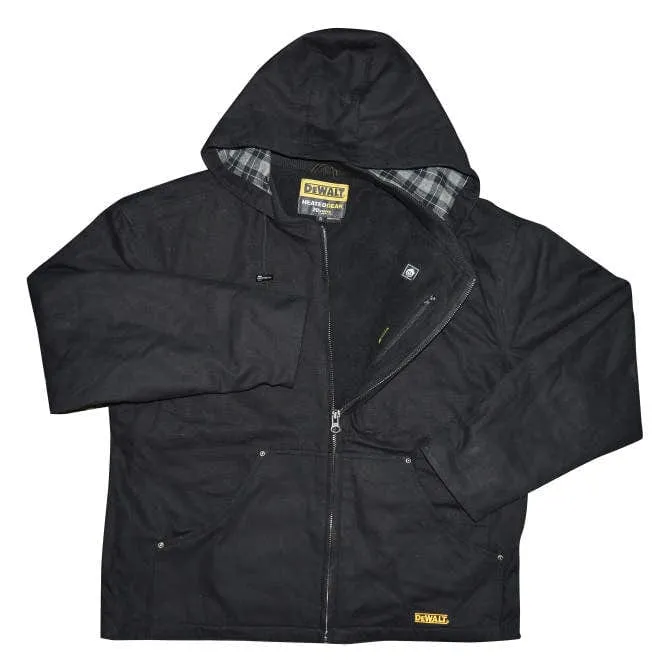 DEWALT Heated Heavy Duty Work Coat Tobacco With Battery & Charger