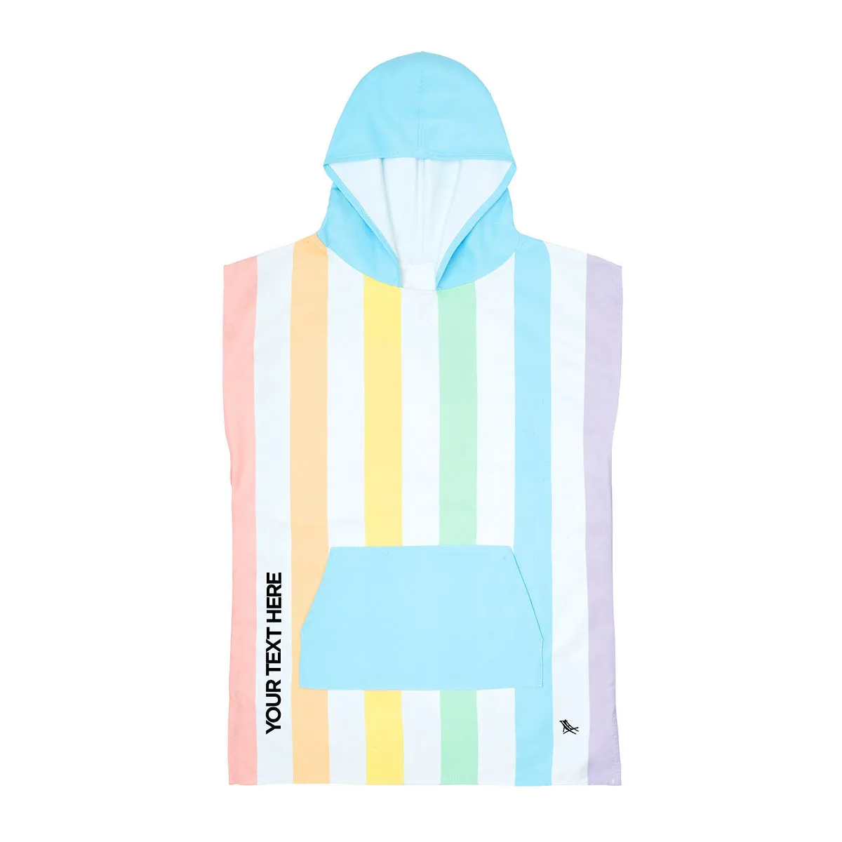 Dock & Bay Poncho Kids - Unicorn Waves - Customized Embroidery Personalized for You