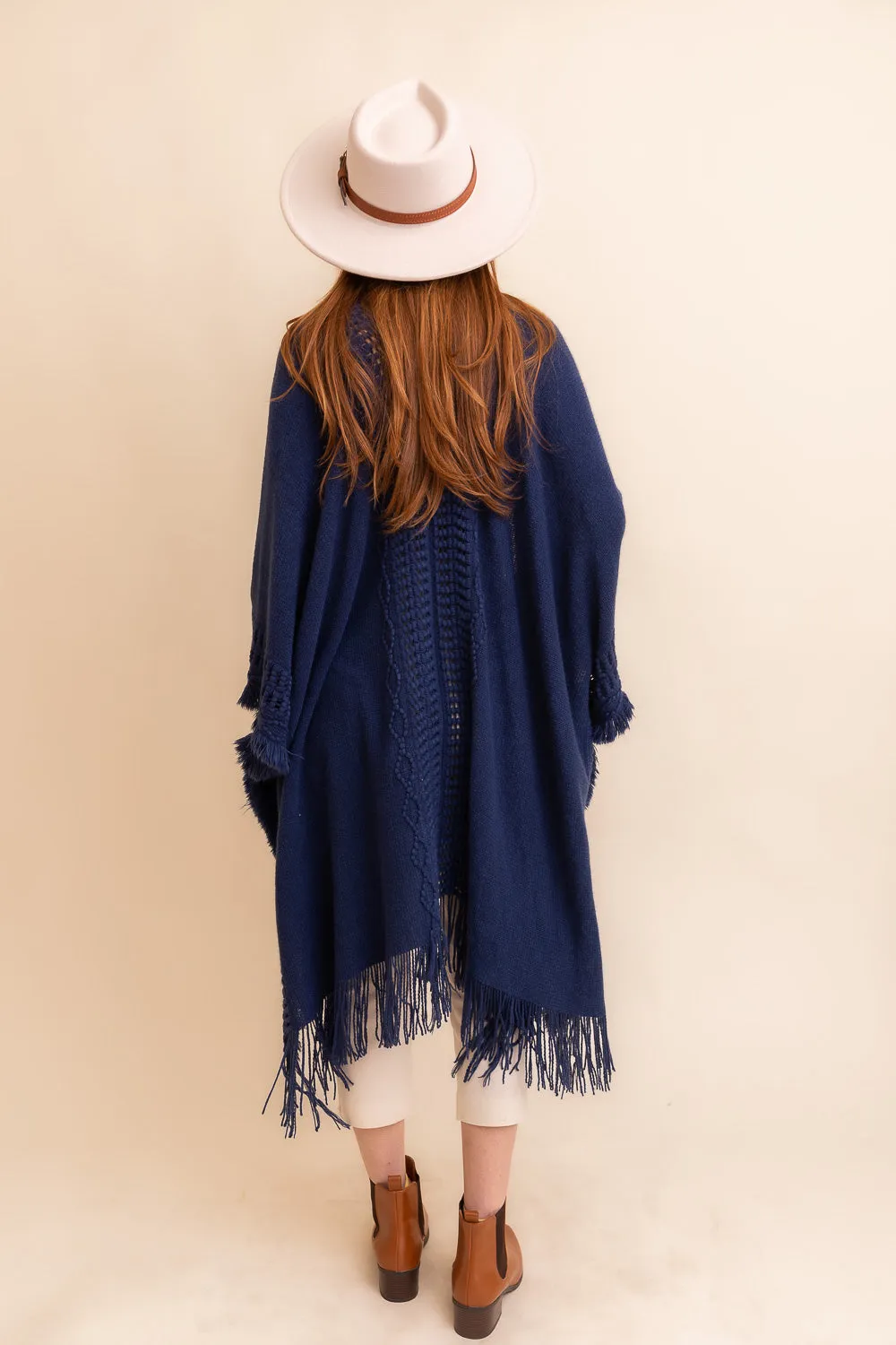 Frayed Bohemian Cardigan Ruana