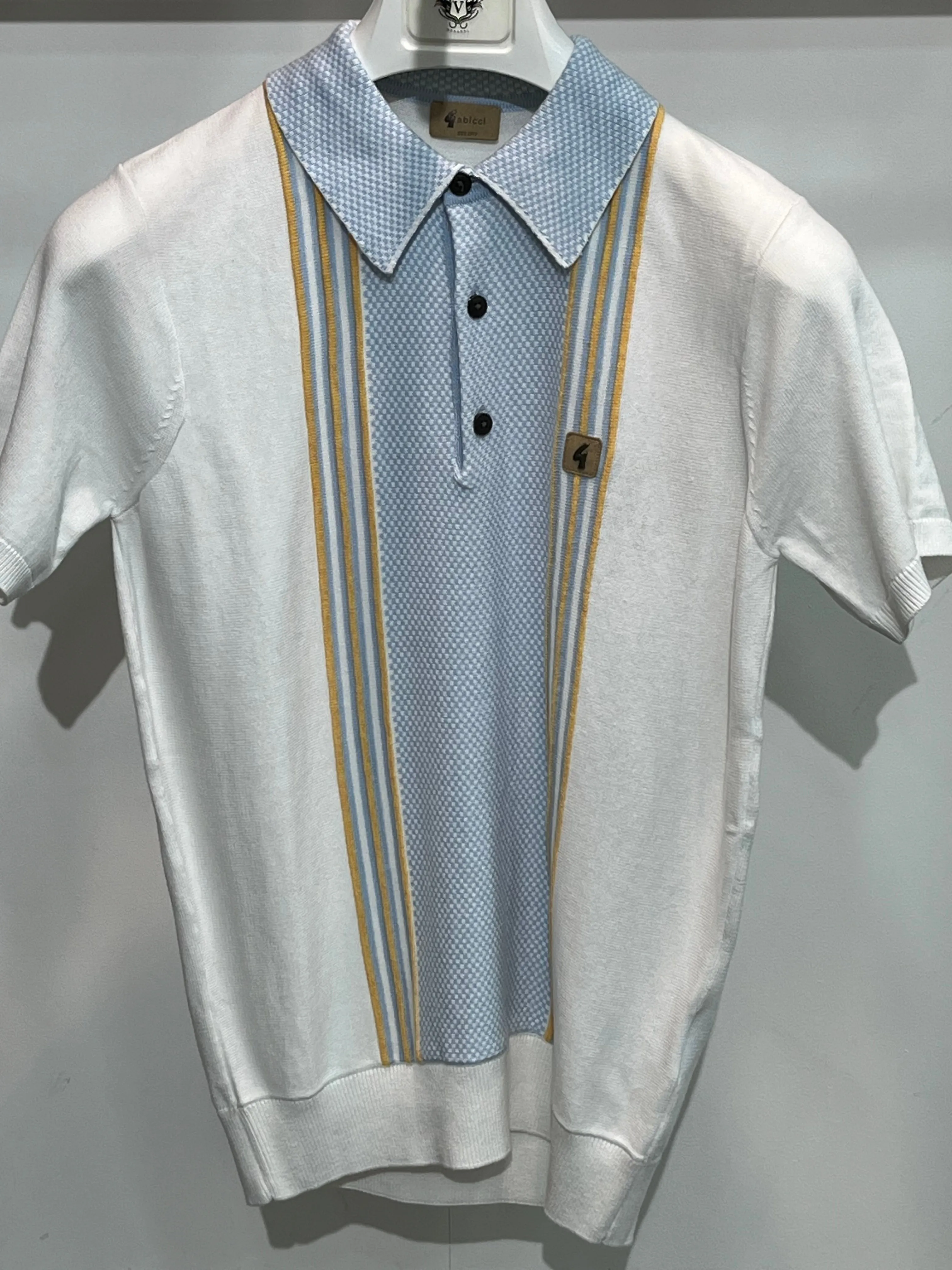 GABICCI HADON KNITTED POLO V54GM11-WHITE