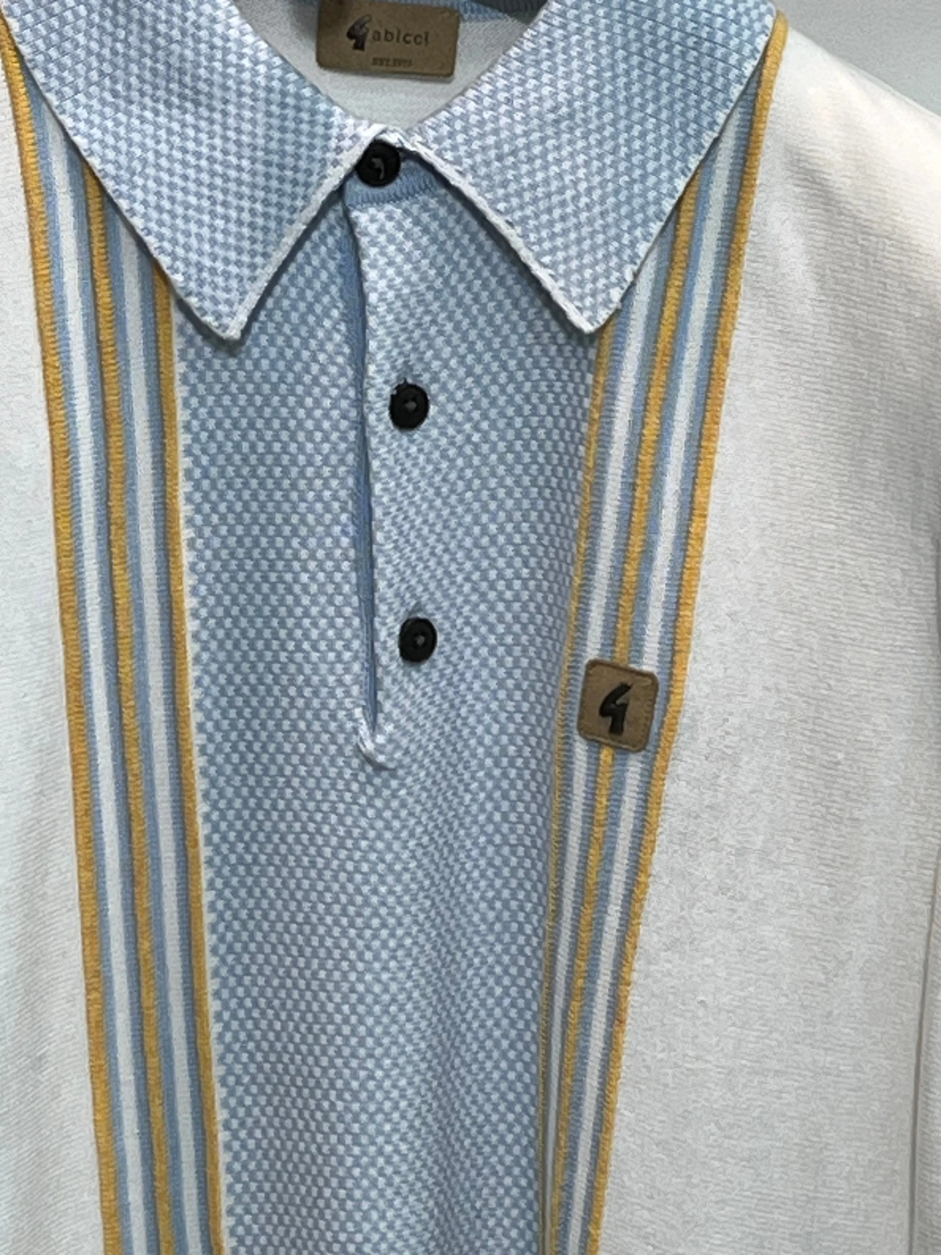 GABICCI HADON KNITTED POLO V54GM11-WHITE