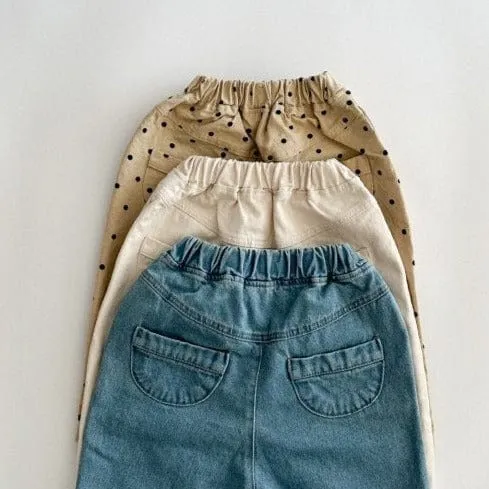 Ginger Unisex Denim Trousers (Cream)