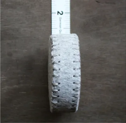 Hand-Stitched Leather & Woolen Tape Measures