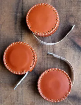 Hand-Stitched Leather & Woolen Tape Measures