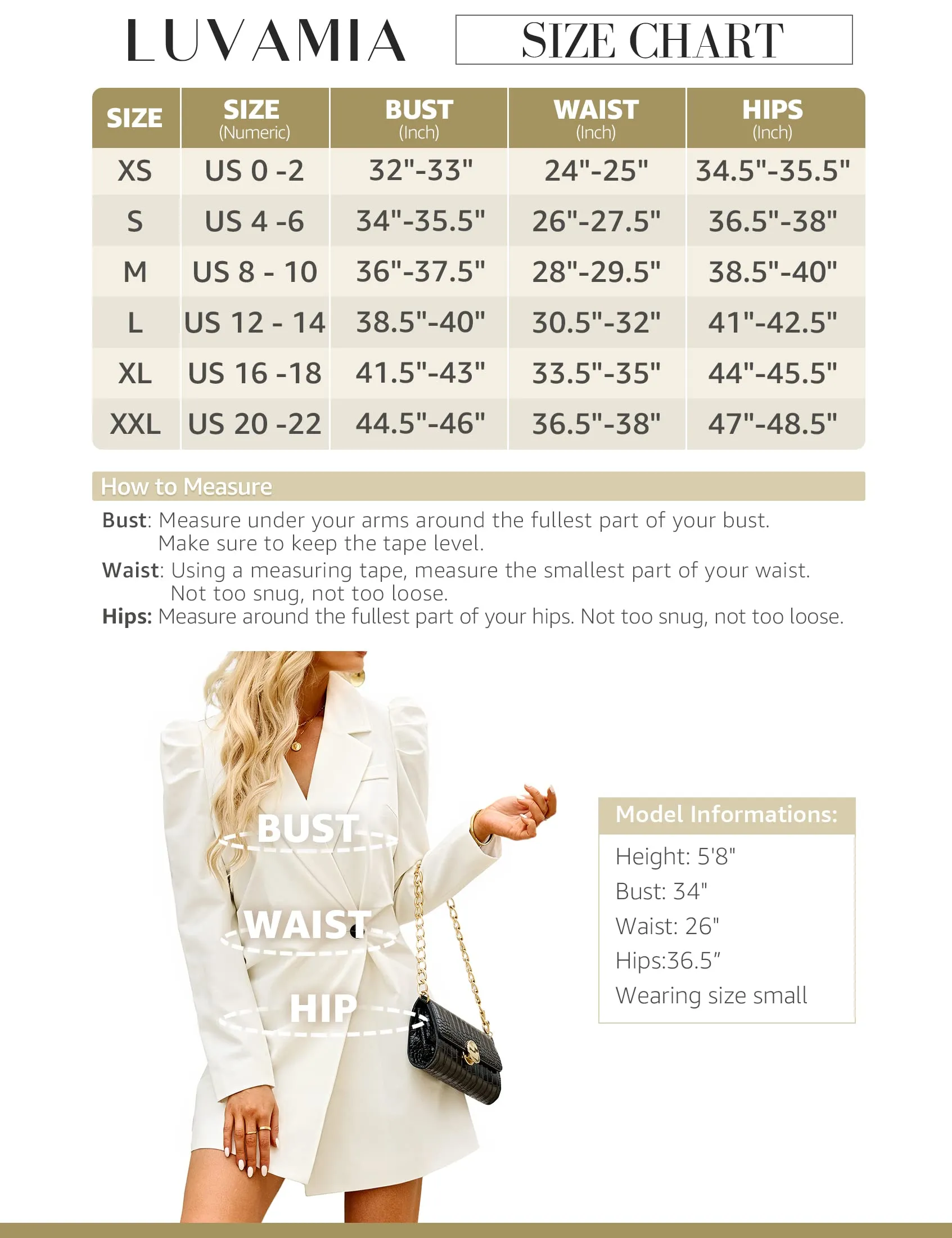 luvamia 2023 Blazer Dress for Women Business Casual Outfits for Work Puff Sleeves Blazers Jackets Fashion Dressy