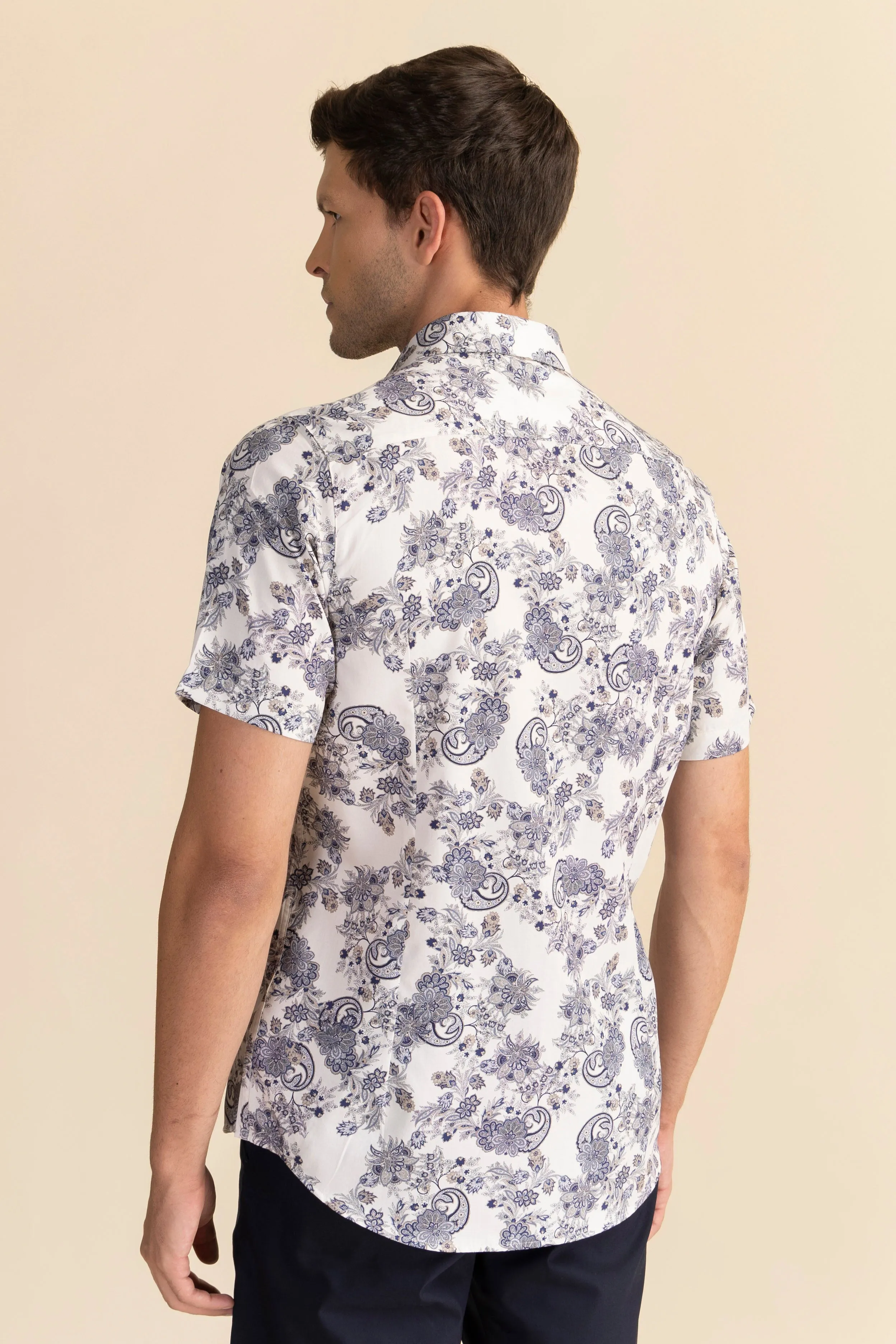 Paisley satin shirt EOSS
