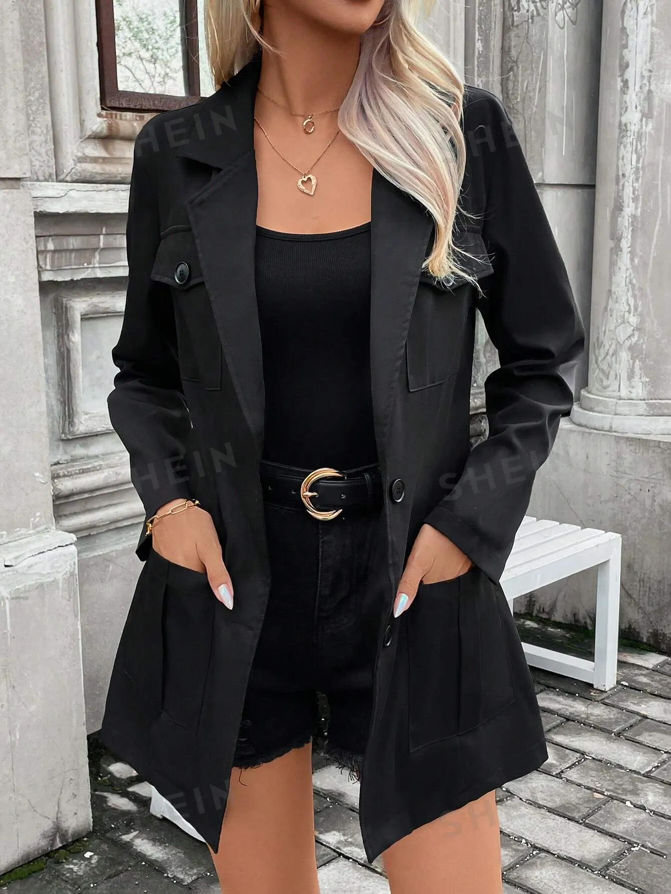 Privé Flap Pocket Single Breasted Blazer