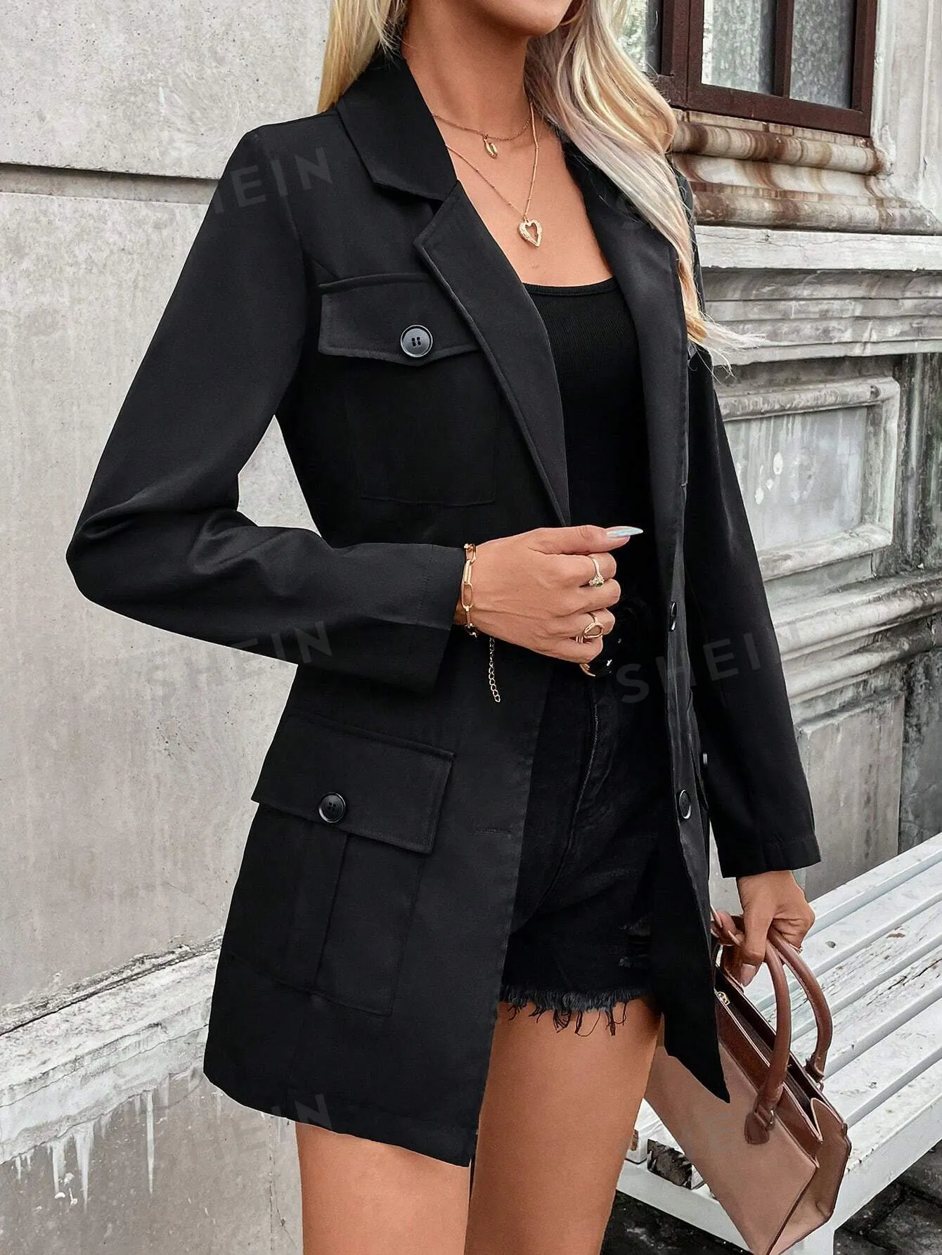 Privé Flap Pocket Single Breasted Blazer