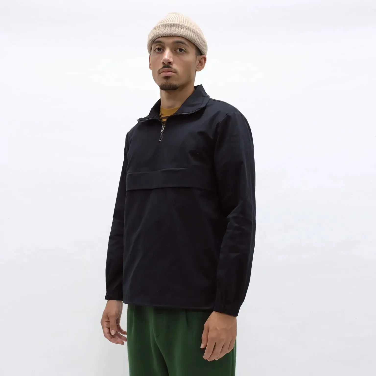 Umi Waxed Cagoule Black