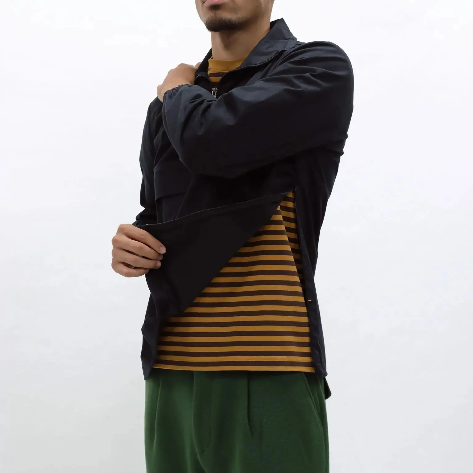 Umi Waxed Cagoule Black