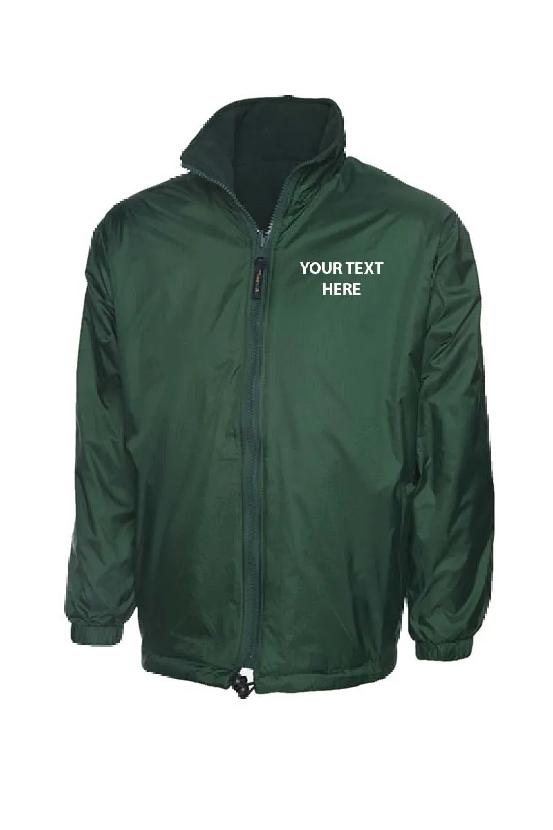 Waterproof Jacket with Embroidered Text